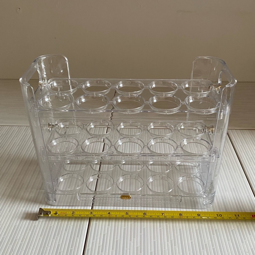 Egg Space Saver Storage Organizer 3 Three Tier Fridge NEW Cottagecore - Picture 3 of 16
